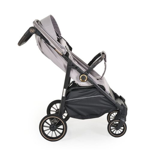 Moni BUGGY babakocsi lapracsukható, nagy kerekek, könnyű SZÜRKE