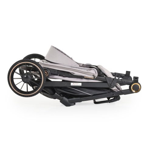 Moni BUGGY babakocsi lapracsukható, nagy kerekek, könnyű SZÜRKE