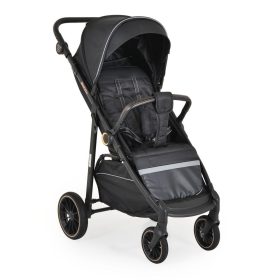   Moni BUGGY babakocsi lapracsukható, nagy kerekek, könnyű FEKETE