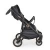 Moni BUGGY babakocsi lapracsukható, nagy kerekek, könnyű FEKETE