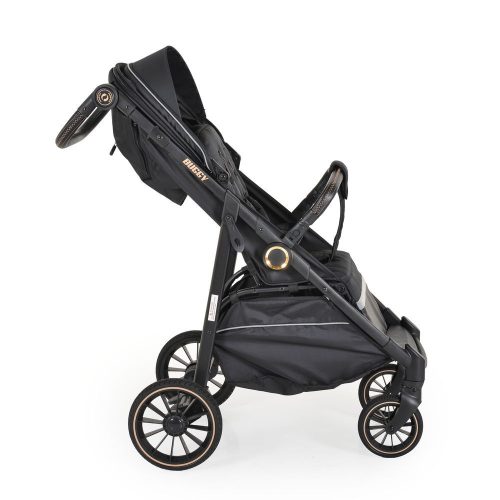 Moni BUGGY babakocsi lapracsukható, nagy kerekek, könnyű FEKETE