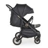 Moni BUGGY babakocsi lapracsukható, nagy kerekek, könnyű FEKETE