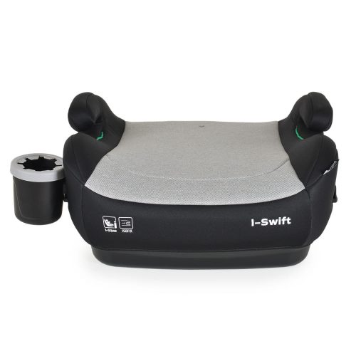 Moni I-SWIFT ülésemelő pohártartóval 125-150cm I-SIZE és ISOFIX SZÜRKE – ülésmagasító 3. kép