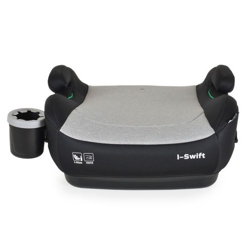 Moni I-SWIFT ülésemelő pohártartóval 125-150cm I-SIZE és ISOFIX SZÜRKE – ülésmagasító 4. kép