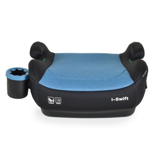 Moni I-SWIFT ülésemelő pohártartóval 125-150cm I-SIZE és ISOFIX KÉK – ülésmagasító 4. kép