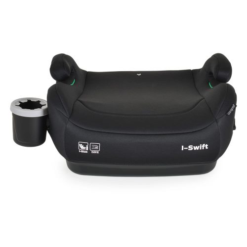 Moni I-SWIFT ülésemelő pohártartóval 125-150cm I-SIZE és ISOFIX FEKETE – ülésmagasító 3. kép