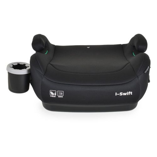 Moni I-SWIFT ülésemelő pohártartóval 125-150cm I-SIZE és ISOFIX FEKETE – ülésmagasító 4. kép