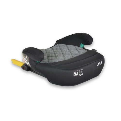 Moni JAX autós ülésmagasító háttámlával 125-150cm rögzítő hevederrel, ISOFIX SZÜRKE – ülésmagasító 4. kép