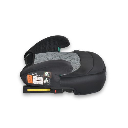 Moni JAX autós ülésmagasító háttámlával 125-150cm rögzítő hevederrel, ISOFIX SZÜRKE – ülésmagasító 5. kép