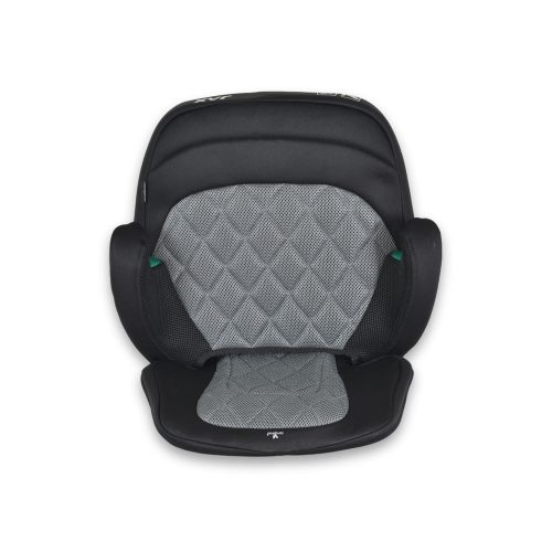 Moni JAX autós ülésmagasító háttámlával 125-150cm rögzítő hevederrel, ISOFIX SZÜRKE – ülésmagasító 1. kép