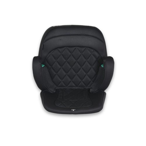 Moni JAX autós ülésmagasító háttámlával 125-150cm rögzítő hevederrel, ISOFIX FEKETE – ülésmagasító 1. kép