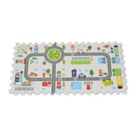 Moni HABTAPI 8 db-os puzzle AUTÓS – játszószőnyeg 2. kép