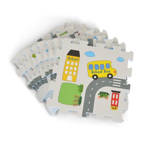 Moni HABTAPI 8 db-os puzzle AUTÓS – játszószőnyeg 3. kép