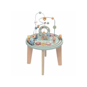 TOOKY Toy activity kerek asztalka, golyópályával, sínnel, állatokkal PASZTEL – Zsebi Baba Shop