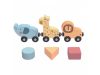 TOOKY Toy activity kerek asztalka, golyópályával, sínnel, állatokkal PASZTEL – Zsebi Baba Shop