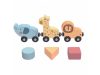 TOOKY Toy activity kerek asztalka, golyópályával, sínnel, állatokkal PASZTEL – Zsebi Baba Shop