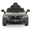 BMW M4 elektromos kisautó 2motor, 110cm, 30kg-ig FEKETE