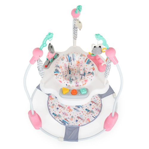 Moni MAGIC FUN Baba ugráló pasztel játékkal pink – Zsebi Baba Shop