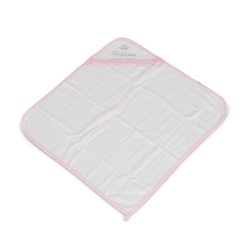 Princess törölköző 75*75cm frottier PINK/rózsa – babatörölköző 3. kép