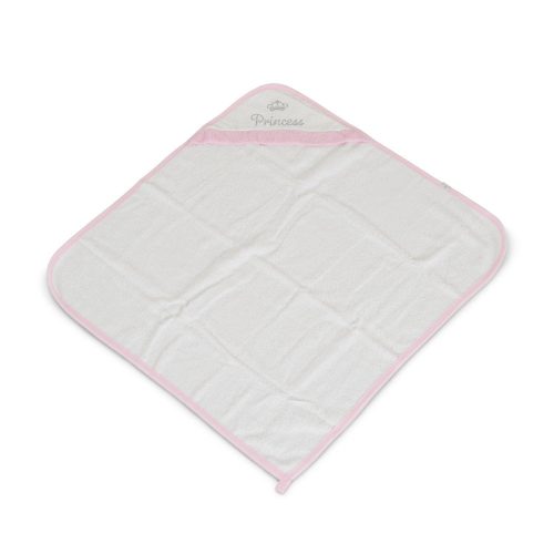 Princess törölköző 75*75cm frottier PINK/rózsa – babatörölköző 4. kép