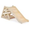 Moni PIKLER 3in1 fa MÁSZÓKA és CSÚSZDA Montessori 155*57cm NATUR – gyermekjáték 2. kép