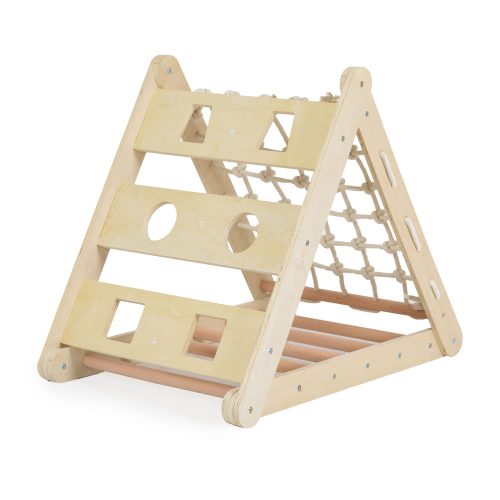 Moni PIKLER 3in1 fa MÁSZÓKA és CSÚSZDA Montessori 155*57cm NATUR – gyermekjáték 7. kép