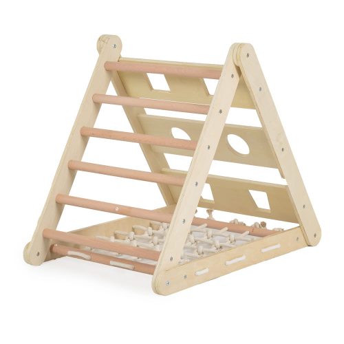 Moni PIKLER 3in1 fa MÁSZÓKA és CSÚSZDA Montessori 155*57cm NATUR – gyermekjáték 8. kép