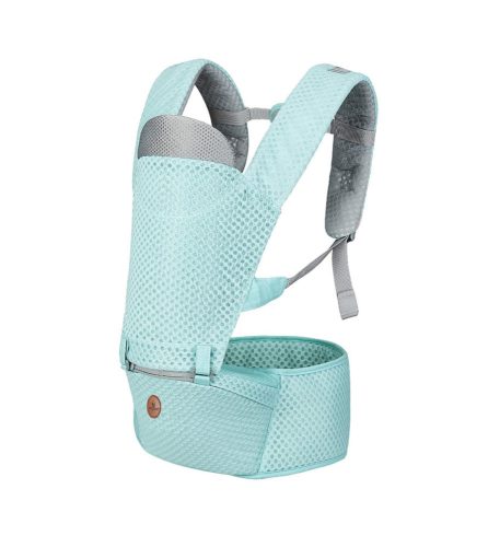 Cangaroo MISTRAL bébi hordozó 3 poziciós, ergonomikus, hálós TÜRKIZ – Zsebi Baba Shop