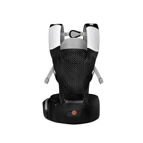 Cangaroo MISTRAL bébi hordozó 3 poziciós, ergonomikus, hálós FEKETE – Zsebi Baba Shop