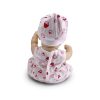 Moni BABA 30cm újszülött macival PINK 