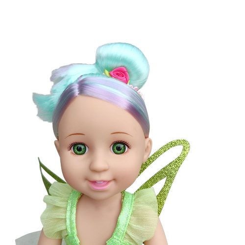 Moni BABA 38cm hajasbaba tündér ZÖLD 
