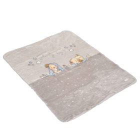 CANGAROO TAKARÓ Softy 110x140cm Lovely day SZÜRKE – babatermék 2. kép