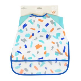 Cangaroo HOLDY hosszú ujjú előke zsebbel KÉK – Zsebi Baba Shop