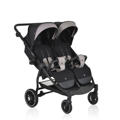 MONI TWINGO Iker babakocsi lábzsákkal ONYX/FEKETE