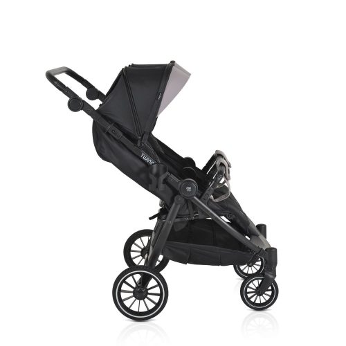MONI TWINGO Iker babakocsi lábzsákkal ONYX/FEKETE