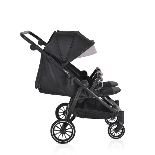 MONI TWINGO Iker babakocsi lábzsákkal ONYX/FEKETE