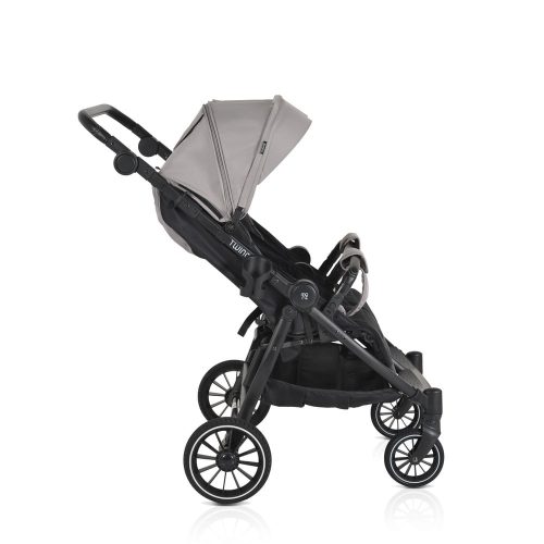 MONI TWINGO Iker babakocsi lábzsákkal VSZÜRKE/SILVER