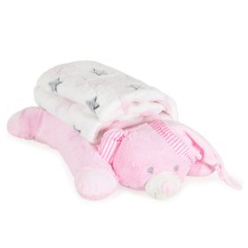CANGAROO TAKARÓ Sleepy bear 90x75cm PINK – babatermék 2. kép