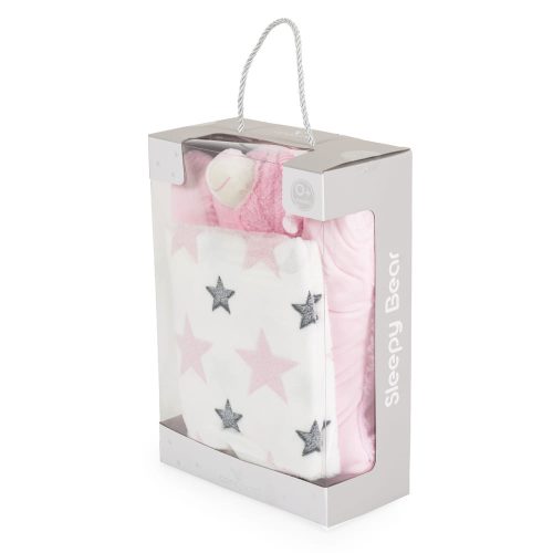 CANGAROO TAKARÓ Sleepy bear 90x75cm PINK – babatermék 1. kép