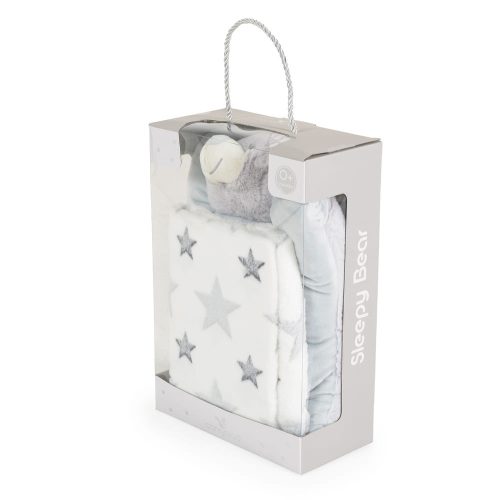 CANGAROO TAKARÓ Sleepy bear 90x75cm SZÜRKE – babatermék 1. kép