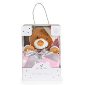 CANGAROO TAKARÓ Addie bear 90x75cm PINK – babatermék 2. kép