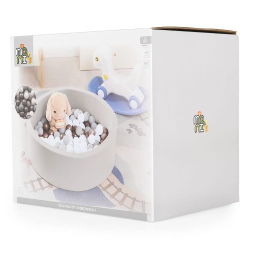 CANGAROO LABDAMEDENCE 200db 5,5cm labdával SZÜRKE – játszószőnyeg 5. kép