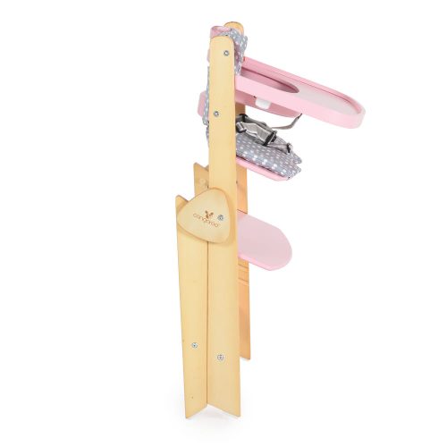 Cangaroo CARAMEL fa etetőszék 15kg-ig terhelhető PINK