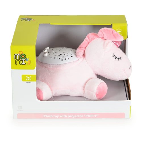 Moni LAMP Poppy éjjeli lámpa és projektor UNIKORNIS plüssfigura – Zsebi Baba Shop