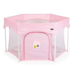 PLAYBOX utazó járóka 6szögletű PINK
