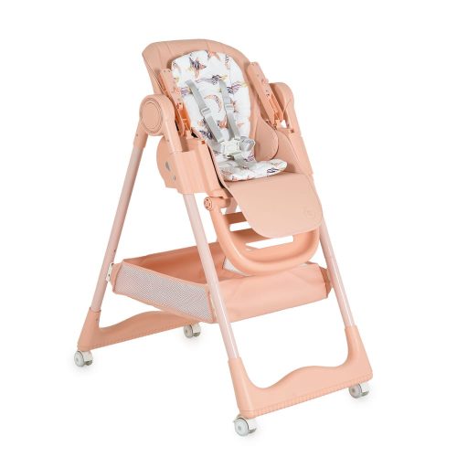 Cangaroo SURPRISE etetőszék szilikon tányérral, evőeszközzel, előkével PINK