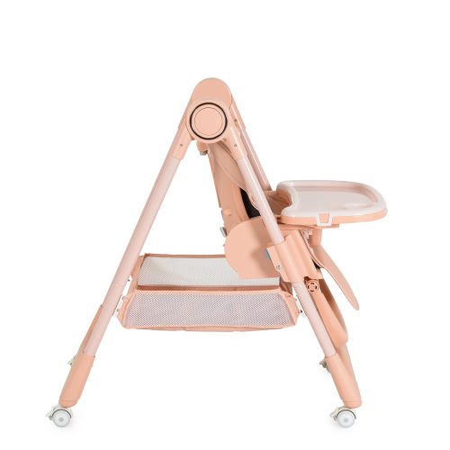 Cangaroo SURPRISE etetőszék szilikon tányérral, evőeszközzel, előkével PINK
