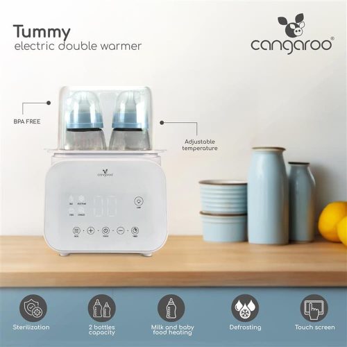 CANGAROO TUMMY cumisüveg melegítő  felolvasztó funkcióval