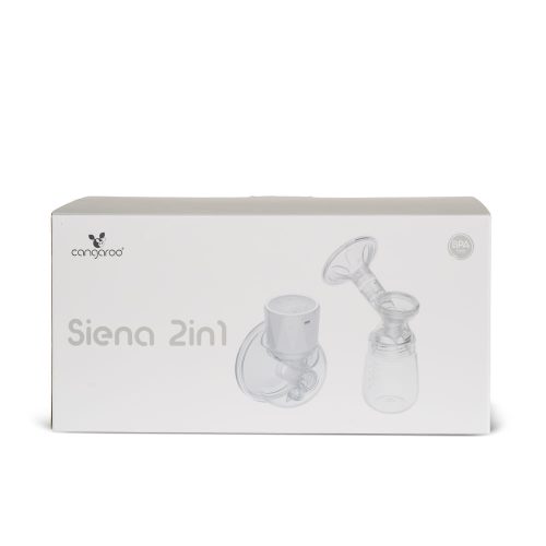 Cangaroo SIENA elektromos és kéz nélküli mellszívó 2in1, tölthető, 210ml