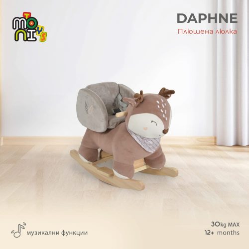 Moni HINTÁZÓ őzike plüss, zenélő Daphne BARNA